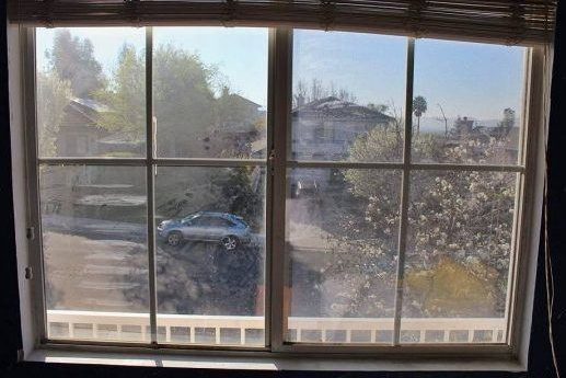 Window cleaning before